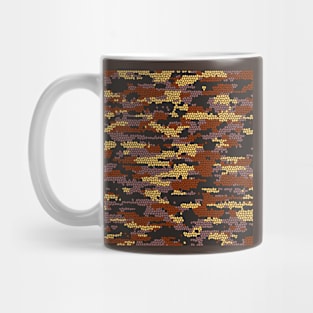 Camo Pattern - Chocolate Brown Mug